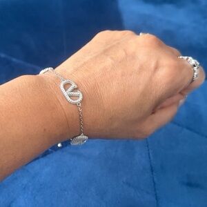 14K plated luxury Elegant Silver Bracelet